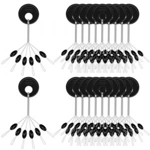 KEWUF 120 pièces Bouchon Flotteur Plomb Arrête,Bouchon en Caoutchouc de pêche 6 en 1 Stop Fil Peche,Caoutchouc Arrêt de Bouchons Pêche Caoutchouc Pêche Bobber,Arrêt Bouchon de Truite de Pêche(M) (VicFENG001, neuf)