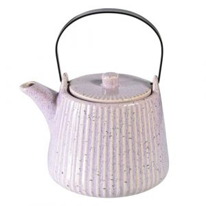 Yundu Th&eacute;i&egrave;re violette en porcelaine, 1000 ml, avec infuseur &agrave; th&eacute; amovible, passoire &agrave; th&eacute; pour th&eacute; en vrac, th&eacute;i&egrave;re avec infuseur (Yundu, neuf)