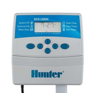 Suinga Programmateur d'arrosage automatique Hunter ELC 4 zones d'arrosage, Eco Logic 4 stations d'int&eacute;rieur, 230 VCA, blanc (LaTiendadelJardin-com (Ne pas exp&eacute;dier vers &icirc;les), neuf)