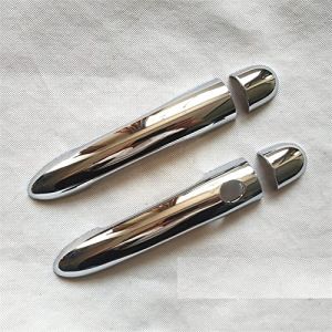 G&eacute;n&eacute;rique Garniture de Couvercle de poign&eacute;e de Porte de Voiture en Chrome ABS pour Megane II 2 MK2 2002 2003 2004 2005 2006 2007 2008(2) (yech, neuf)