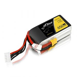 Tattu 4S Lipo Batterie 650mAh 14,8V 75C 4S Batterie RC avec connecteur XT30 pour UAV Drone RC Quadcopter Multirotor FPV 150 Taille (GensAce&Tattu, neuf)