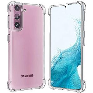 Coque Samsung Galaxy S22 5G, Folmeikat Clear Transparent Renforcé Coins TPU Souple Absorption des Chocs Couverture de Téléphone Portable 6.06" (S22 5G ransparent) (Folmecket, neuf)