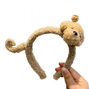 SLXLYH Serre-tête en forme d'ours - Accessoire de cheveux pratique pour femme - Pour le lavage du visage et la photographie - Marron (anbeidianzi, neuf)