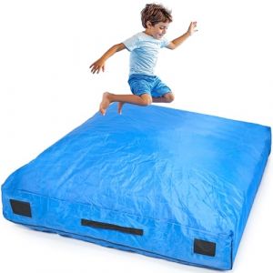 Tapis d'&eacute;veil sensoriel pour enfants | Grand 152 x 152 cm ou 122 x 91 cm | Tapis d'&eacute;veil pour enfants autistes | Atterrissage en douceur pour le jeu et les sauts | Tapis g&eacute;ant en mousse pour enfants (Odoxia, neuf)