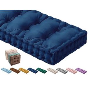 Coussin de Banc Exterieur Intérieur ,Velours Coussin de Siège Banc Sur Mesure 40x40/70x30/150x40/120x40 Coussin de Sol, pour Canapé Jardin Patio Maison Banquette Coussin D'assise(Color7,60x60x10cm) (AlienGi, neuf)
