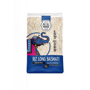 RIZ DU MONDE RIZ BASMATI ÉLÉPHANT 2KG - RIZ DU MONDE - LOT DE 2 - Offre Special (J&S France, neuf)