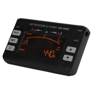 Accordeur de M&eacute;tronome &eacute;lectrique LCD avec 3 Modes de Micro pour Guitare, Violon, Saxophone &ndash; G&eacute;n&eacute;rateur d'instruments &agrave; Vent MT40W, Accordeur d'instruments M&eacute;tronome pour (yafaa, neuf)