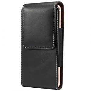 Baiyian Vertical Ceinture Holster Étui Cuir Boucle Coque pour Nokia 2.4, Samsung Galaxy A72, Xiaomi Mi 11 Pro (Baiyian, neuf)