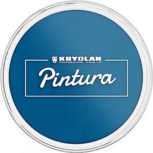 Kryolan Pintura Water Color Maquillage 25 ml, couleur : bleu, lavable, végétalien, sans parfum, sans paraben, sans gluten, idéal pour les enfants, les fêtes, le carnaval et Halloween (bleu) (Kryolan Professional Make-up, neuf)