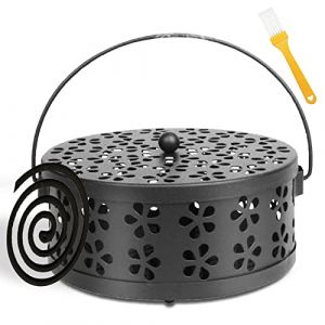 Support de Bobine de Moustique, Support de Bobine D'encens, Support Spirale Anti Moustique Portable, Métalliqu, Support Spirale Anti Moustique pour Salon, Chambre à Coucher, Extérieur (Gulaill, neuf)