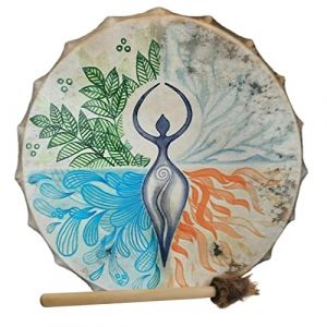 Tambour chaman | Tambour chamanique fait à la main,Tambour chaman tambour, symbole la musique spirituelle du tambour sibérien, décoration du son la musique Eastuy (Easy-topbuy, neuf)