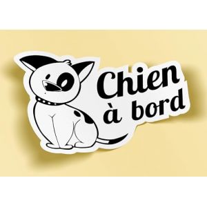 SC ® - Sticker/Autocollant - Chien à Bord - Modèle Unique - Fabrication Française (S-C, neuf)