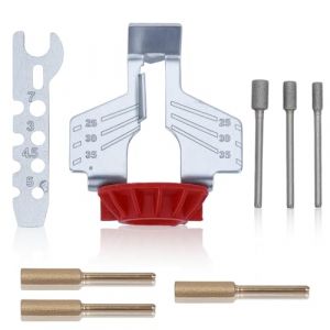 Outils d'aff&ucirc;tage pour tron&ccedil;onneuse, ADEFOL 8 pi&egrave;ces accessoires pour lime &agrave; meule universelle Aff&ucirc;teur de tron&ccedil;onneuse meule kit avec guide d'angle et des limes &agrave; meules (Adefol Store, neuf)