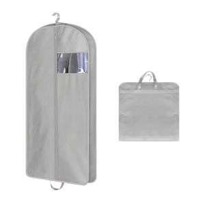 TenaLucy Housse Vetements a Suspendre,60 * 127-10cm Gris Housse de Rangement Vetement Housse Vetement Voyage Housses de Vêtements Housse Chemise avec Fermeture Éclair,pour Chemise Manteaux(M) (mingyufamly, neuf)