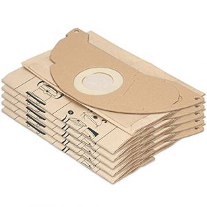 Lot de 10 sacs d'aspirateur compatibles avec les aspirateurs K&auml;rcher A2003, A2004, A2014 CarVac, A2024 PT, A2054 ME, A2064 PT, A2704 PT, sacs pour aspirateur multi-usages, aspirateur eau et poussi&egrave;re (jokafilter, neuf)