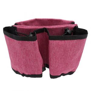 Porte-gobelet De Voyage pour Bagages, Porte-gobelet Universel pour Valise, Porte-gobelet pour Valise à Main Libre en Tissu Oxford pour Poignée De Valise, Porte-Boisson pour Valise Mains Libres(Rose) (Merjunt, neuf)