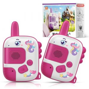 Talkie Walkie Enfants, Cadeau Licorne Fille 3 4 5 6 7 8 Ans Toki Walki Jouet Filles Garçon 3 4 5 6 7 8 Ans Talkie Walkie Licorne Cadeaux de Noël Enfants 3-7 Ans Jeux d'extérieur Cadeau Anniversaire (CICEOVEANU, neuf)