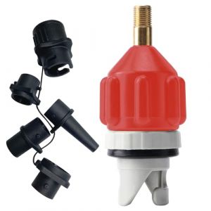 WOUMON Adaptateur de Kayak,Adaptateur de Valve de Paddle, Adaptateur de Pompe Sup pour Kayak, Paddle Board, Canoë, Bateau Gonflable (Orange) (YuGa, neuf)