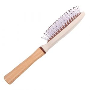 OATIPHO Brosse à Cheveux Démêlante Bois avec Picots Flexibles Brosse de Massage pour Types de Cheveux et Textures et Portable (Tsun Ki-sung, neuf)