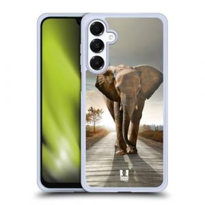 Head Case Designs &Eacute;l&eacute;phant Marchant sur La Route Faune Coque en Gel [Protection de Qualit&eacute; Militaire] Compatible avec Samsung Galaxy A16 5G Et Compatible avec MagSafe (eCell, neuf)