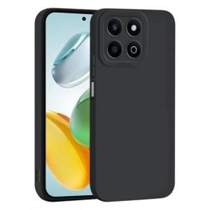 SEAHAI Coque pour Honor X7c / Honor 200 Smart 5G, Très Mince Doux Silicone Gel Housse avec Design de Protection de Caméra Épaissie, Élégant Matte Antichoc TPU Bumper Étui - Noir (Liner-EU, neuf)