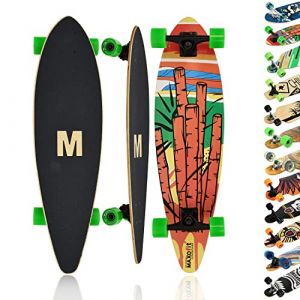 MAXOfit ® Longboard „Cartoon N°5",7 Couches d érables, 84 cm, ABEC 9 (X-TradeGroup GmbH, neuf)
