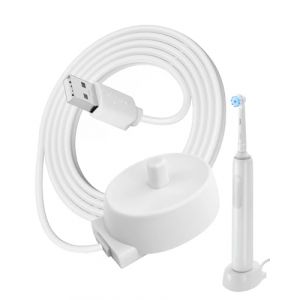 Chargeur Brosse &agrave; Dents &Eacute;lectrique pour Oral-B Braun Pro 3 3000/8900/9900, Smart 4500/5000N/iO3/iO4, USB Base de Charge de Rechange Inductive, Chargeur pour Oral B Mod&egrave;le 3757 Toothbrush,&Eacute;tanch&eacute;it&eacute; (HuGuiWenHua, neuf)