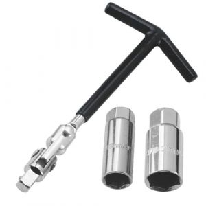 EIHI Cl&eacute; &agrave; Bougie 2 Douilles,16 et 21mm,Cl&eacute; &agrave; Bougie Universelle pour Voiture et Moto,Extracteur de Bougies D'allumage,Jeu de Cl&eacute;s &agrave; Bougie D'allumage(Noir) (EIHI, neuf)