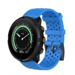 Gheper Bracelet en silicone souple dichromatique compatible avec Suunto 9 Baro/Suunto 7/Suunto 9/Suunto D5/Suunto Spartan Sport Wrist HR Bracelet de rechange pour montre intelligente (Gheper-FR, neuf)