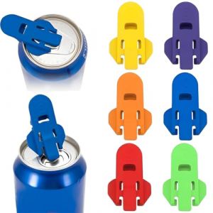 Lot de 6 Couvercle Pour Canettes, Canette Ouvreur, Couvercle de Canette de Soda en Plastique, Couvercles Pour Canettes de Cola soda R&eacute;utilisables, Compatible avec Plupart des Canettes de Boisson (lanruiyan1649, neuf)