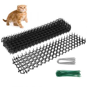 6 Pcs Anti-Chat avec Pointes 2,9 M Tapis Répulsif Chat Exterieur Pic Anti-Chat pour Jardin avec Epine Grille Tapis Anti-Chat Anti-Chiens Tapis à Pointes pour Jardin Maison Extérieur (MAOZHEN, neuf)