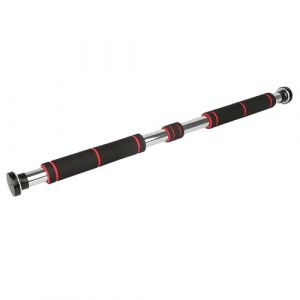 Barre de Tractions Porte, | 80-130 cm | 150 kg | Pull Up Bar Antid&eacute;rapante, Barre De Traction Sans Fixation, Barre Traction Musculation, Barres de Traction, Barre Fixe (rouge) (Hechheu, neuf)