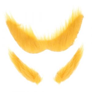 LRXIYODE Set de Barbe et Sourcils Factices Confortable pour Cosplay et Fêtes Accessoire Costume Carnaval Déguisement Humour pour Adultes (XPWU, neuf)