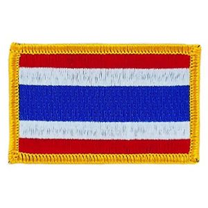 Akachafactory Patch &eacute;cusson brod&eacute; Drapeau thailande thailandais thermocollant Backpack (Akachafactory, neuf)