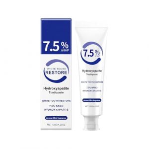 Dentifrice Hydroxyapatite, Toothpaste, Réparation Dentaire Naturelle & Renforcement de l'Émail, Soin pour Dents Sensibles au Calcium, Blanchiment Dentaire & Anti-Caries, Haleine Fraîche à la Menthe (AHLLC-EU, neuf)