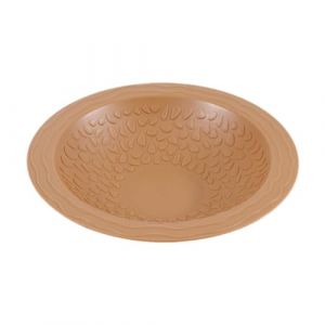 MagiDeal Plat d'eau pour Tortue de Piscine avec Rampe, Mangeoire Gamelle Tortue, Plat d'alimentation de Reptile, Tortue, Léopard, Dragon Barbu, Hamster, Reptile Bol de Nourriture, Rond Rouge Brunâtre (Grand Plaisir 360, neuf)