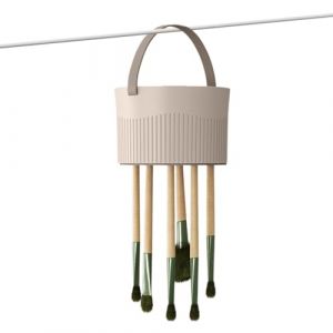 Brosse De Maquillage &Eacute;purateur - Outil De Nettoyage Avec Ventouse, Silicone Scrubber Pour Pinceaux | Nettoyant Pour &Eacute;ponges Et Pinceaux De Maquillage, Bo&icirc;te 3 En 1 En Silicone, Porte-Pinceaux (HanHaiHui, neuf)