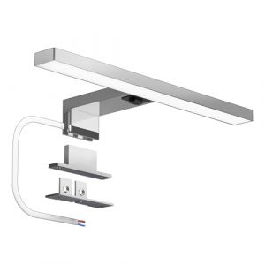 DEELUX Lampe Miroir LED Salle de Bain Avec Interrupteur, 30CM 500LM 5W Luminaire Salle de Bain 6000K Blanc Froid 230V, Applique Salle de Bain Murale 230V éclairage de salle de bain IP44 étanche (DEELUX LIGHTING, neuf)
