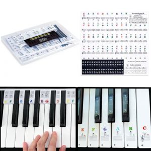 VixxNoxx Autocollants pour Touches de Piano - Accessoires en Silicone pour Clavier, Notes Colorées pour Débutants (VIKI LYNN Direct, neuf)