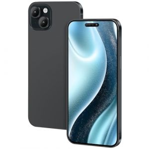 FufoneUS Affichage Faux Jouets téléphone téléphone Portable modèle métallique réplique Non Fonctionnement 1:1 téléphone pour téléphone 15 Faux Jouet Mobile (pour 15 Noir Écran Couleur) (Hombodar Tech, neuf)