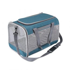 ALLSOPETS Sac Transport Chat Chien, Sac à Main Portable pour Chien Chat, Caisse de Transport Chat Respirant et Pliable Cage Transport Chat avec Matelas, Sac de Voyage pour Voiture et Train Vert (YONGYES TRADE LIMITED, neuf)