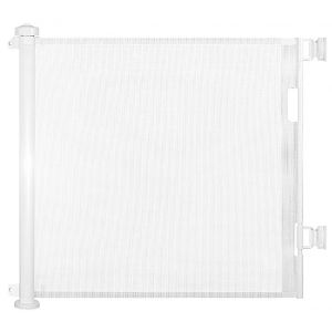 Barriere de Securite Retractable 0-300cm, Barriere de Securite Enfant Extensible, Barriere Chien Op&eacute;ration &agrave; Une Main, pour Escaliers, Couloirs, Cuisine, Int&eacute;rieur et Ext&eacute;rieur (Color : White) (zhongfeihongda, neuf)