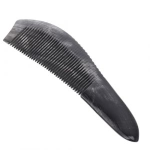 Générique 1 Pc Peigne en corne de buffle noir peigne à moustache trousse voyager pour les cheveux peigne de massage du visage peigne à main peigne de coiffure simple cornes Black (zetaiyuan, neuf)