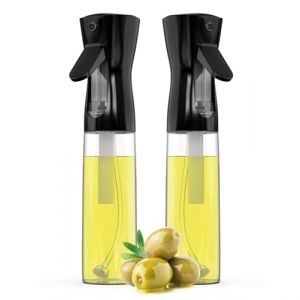 ActivoTex Pulv&eacute;risateur d'huile de cuisine 2 pi&egrave;ces 300 ml Distributeur d'huile vaporisateur d'huile et de vinaigre pour la cuisson, Noir (ACTIVOTEX, neuf)