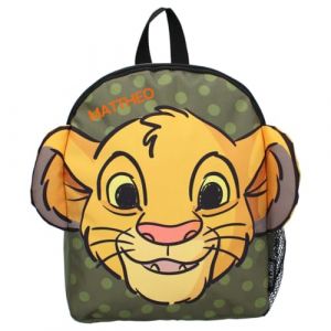Sac à dos Disney Le Roi Lion Simba, petit sac à dos de maternelle pour enfants, avec 2 compartiments, personnalisable (minimutz, neuf)