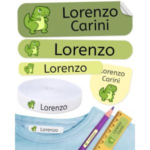 620 étiquettes personnalisées pour vêtements et fournitures scolaires – 400 étiquettes thermocollantes + 220 autocollants imperméables pour école, crèche et maison de retraite (Haberdashery Online, neuf)