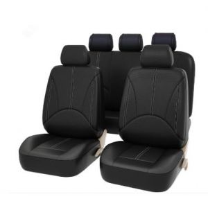 KARDZ Cuir Ensembles de Housses Siège Voiture pour Toyota Land Cruiser Prado Land Cruiser Prado Prado 120 Prado 150, Couvre Sieges Protection Imperméable Nonslip Respirant Interieu,A-Black (yuanpingshichenxinlibaihuodian, neuf)