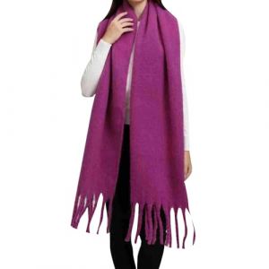 Cocila Popular Thickened Warm Scarf With Tassel Shawl For Women &Eacute;charpe Ch&acirc;le D'Hiver Grosse Echarpe Longue Femme Blanche All&eacute;e Du Foulard Rouge Blanc Bleu Rose Noire Chaude Noel Hiver Fushia (Cocila, neuf)