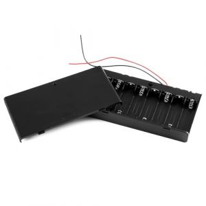 Bo&icirc;tier de Support de Batterie 12 V avec 8 Piles AA, Boitier pour Pile AA, Bo&icirc;tier Pile 12V en Plastique R&eacute;sistant, Porte-Pile pour DIY, Mod&eacute;lisme et Projets &Eacute;lectroniques (JinRuiChengPeng, neuf)
