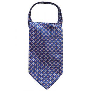 WANYING Homme Cravat Ties Ascot Cravate - &Eacute;charpe Cravat Foulard Cravat Classique R&eacute;tro Chic pour Travail F&ecirc;te C&eacute;r&eacute;monie Mariage - B02 Motif &agrave; Carreaux Bleu fonc&eacute; (WANYING EU, neuf)
